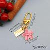 Colorful Flower Double-Sided Drip Oil Keychain Pendant
