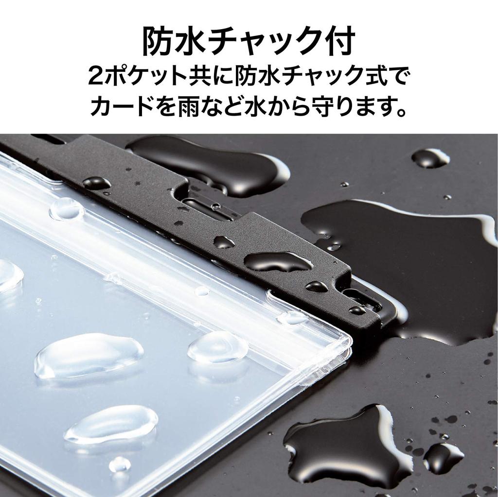 Open Industrial Name Badge Case, Name Plate, Card Holder, 10-Pack, Soft Case with Zipper, Black, NX-132-BK