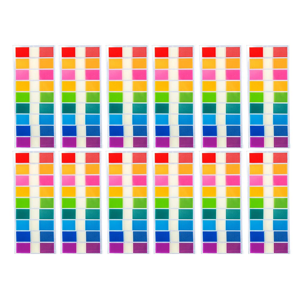 900 Pcs Sticky Index Tabs PVC Sticker Paper Book Markers Note Flags Page Markers Notebook Practical Convenient Work Study Safe