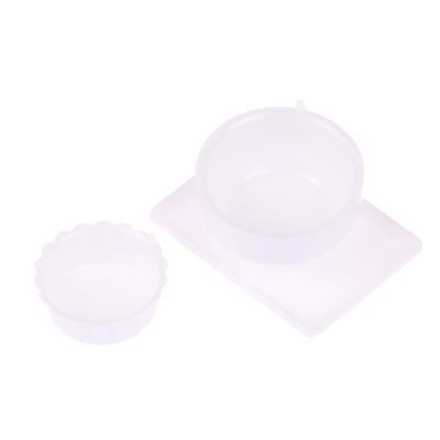 Set da 33 Pezzi Casa delle Bambole Miniatura Vassoi Piatti Cibo Mini Bambola Piatti Bianchi Stoviglie