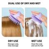 1PC Silicone Massage Comb Shampoo Comb - Suitable for both dry and wet use, gentle and non irritating - Suitable for home massag