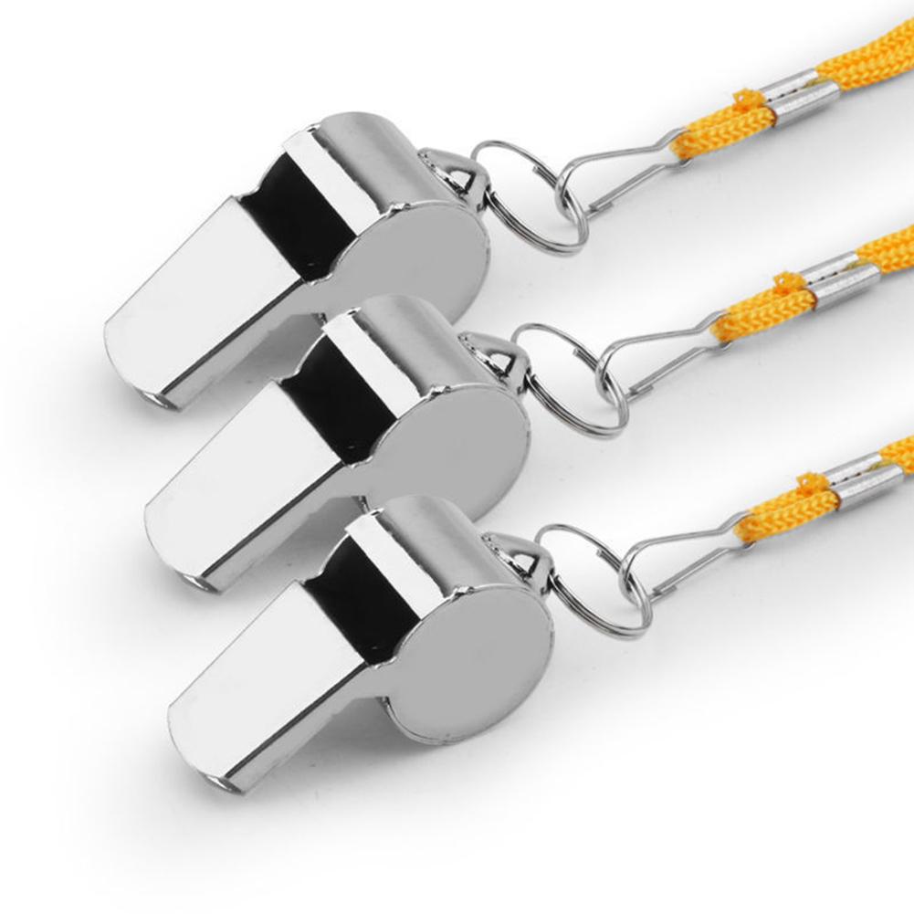 Whistle for Coaches, 1/5/10PCS Metal Whistles for Adults with Lanyard, Loud Sport Whistle for Referee Teacher Police Soccer Gym