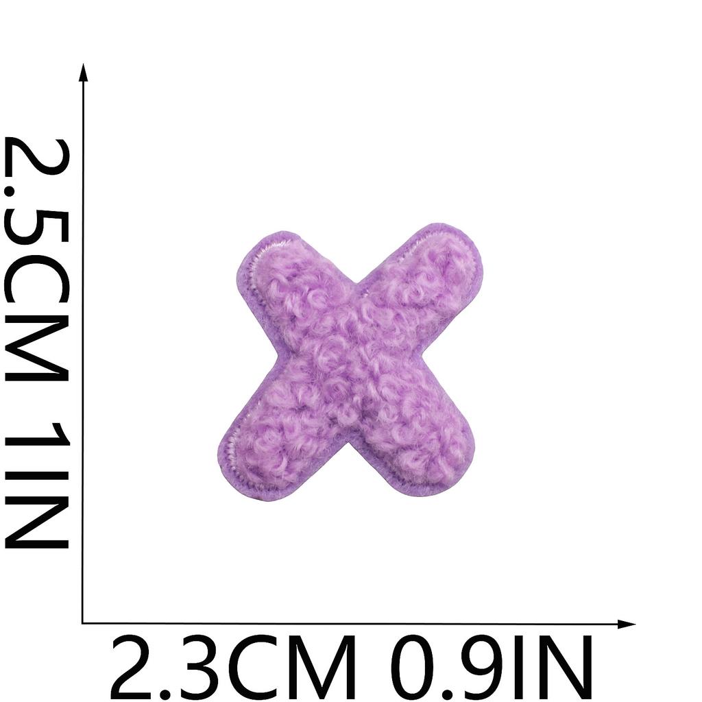 Towel Embroidery English Alphabet Embroidery Cloth Sticker Small Number Patch Sticker Bag Decoration Chenille Embroidery Label Ironing