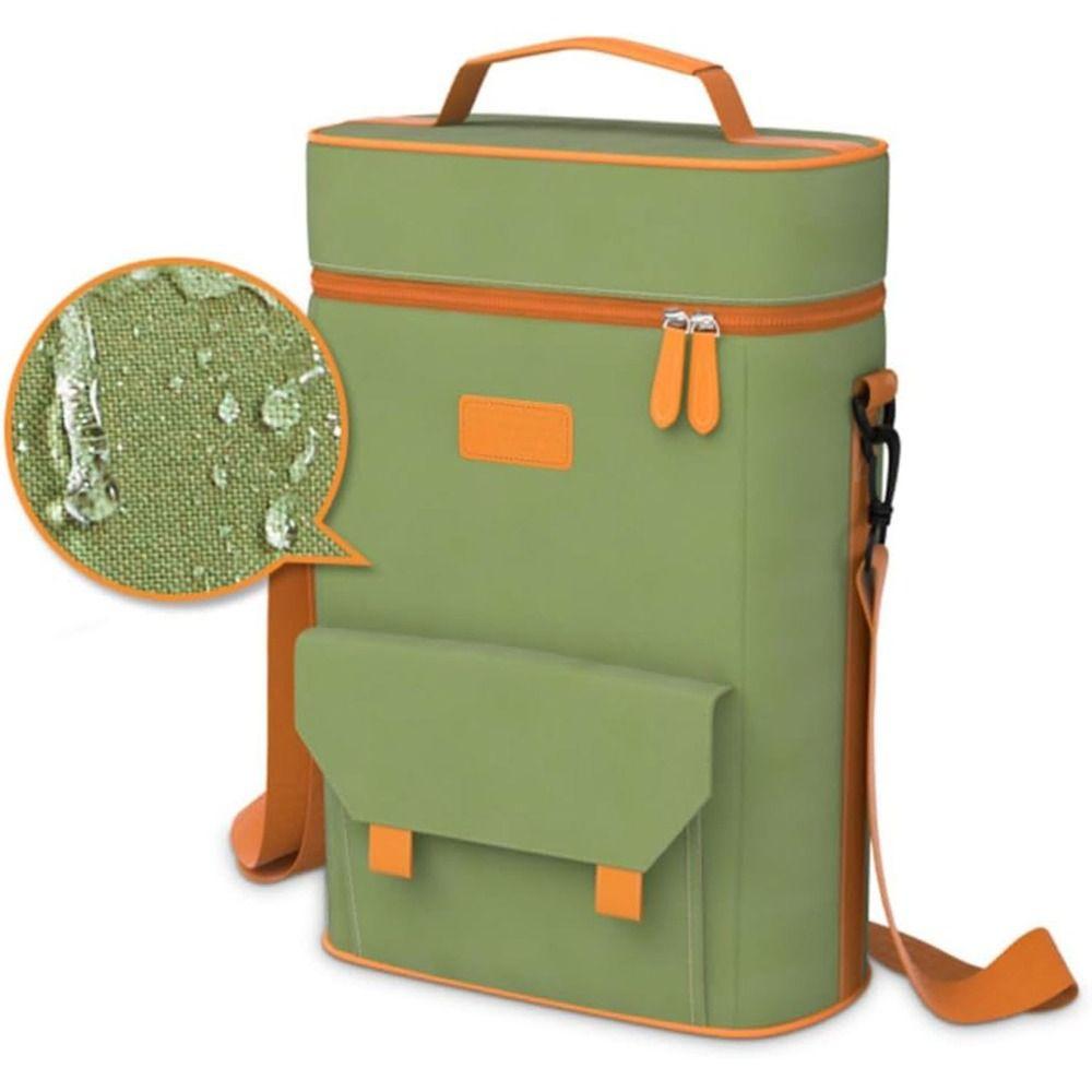 Wear-resistant Wine Tote Bag Two-bottle Camping Organizer Beach Handbag  Beach Activities