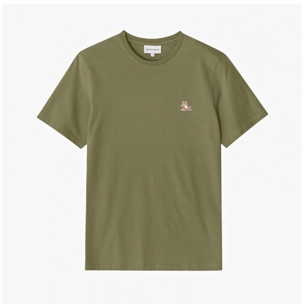 MaiSon KitSune Lm00110kj0008 P384 Chillax Fox Patch Men S Short Sleeve Tee