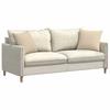 Sofa Cushions 2 pcs Cream 45 x 45 cm Fabric