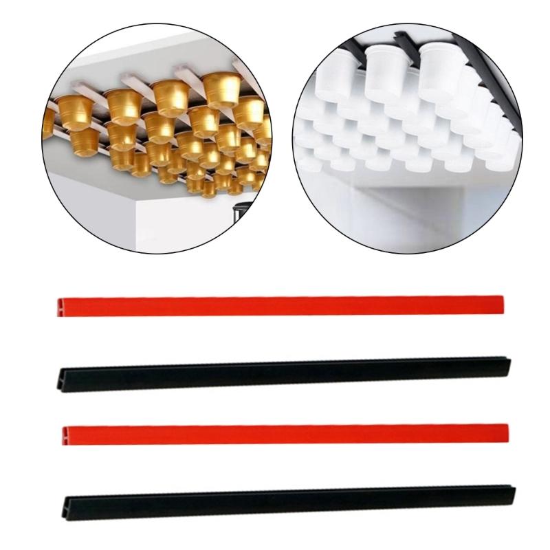 Convenient Organizers Coffee Pods Stand Storage Shelf Plastic Texture Coffees Holder Suitable for Kitchen Cabinet