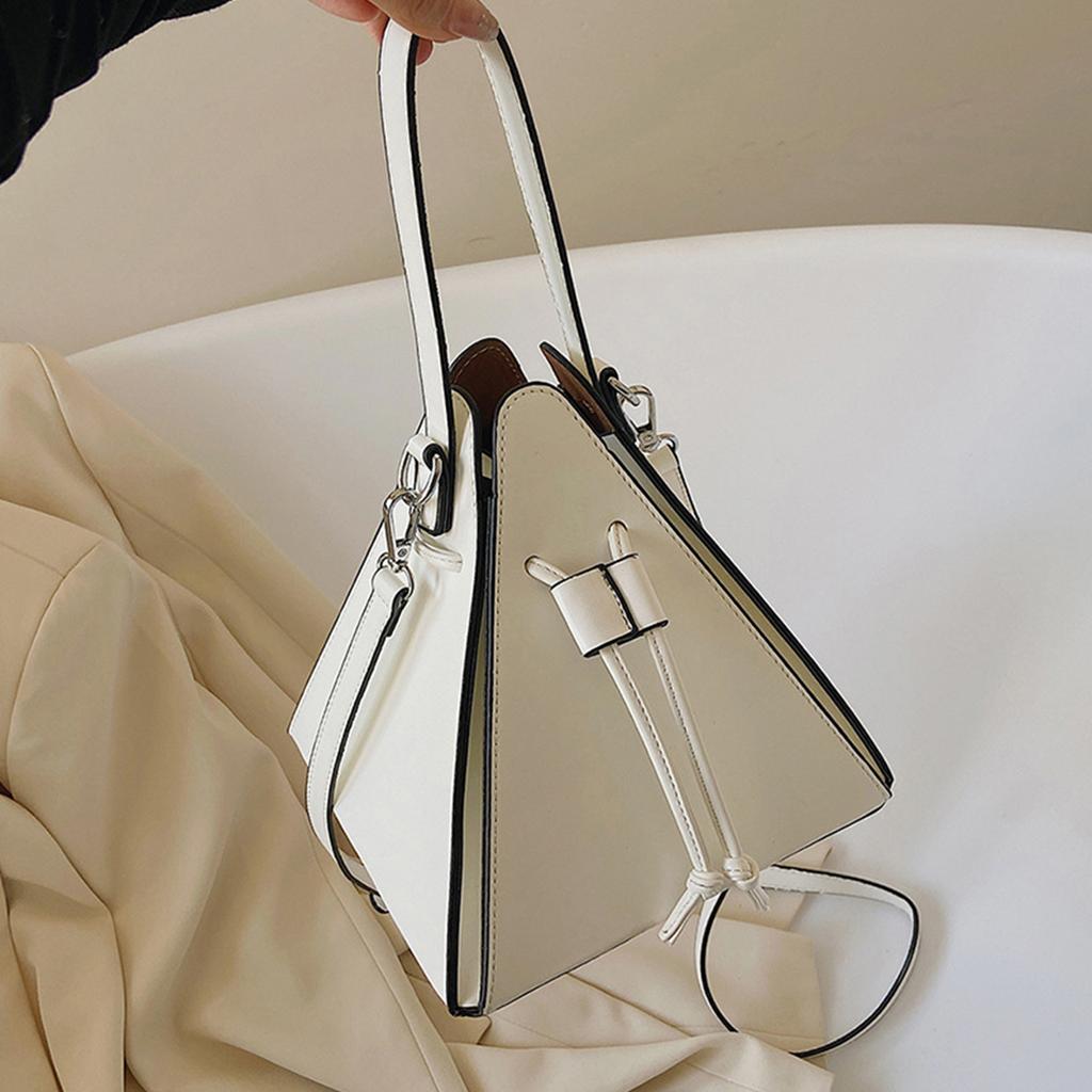 Stylish PU Triangle Shoulder Bag for Women Versatile and Durable Crossbody Bags Handbag