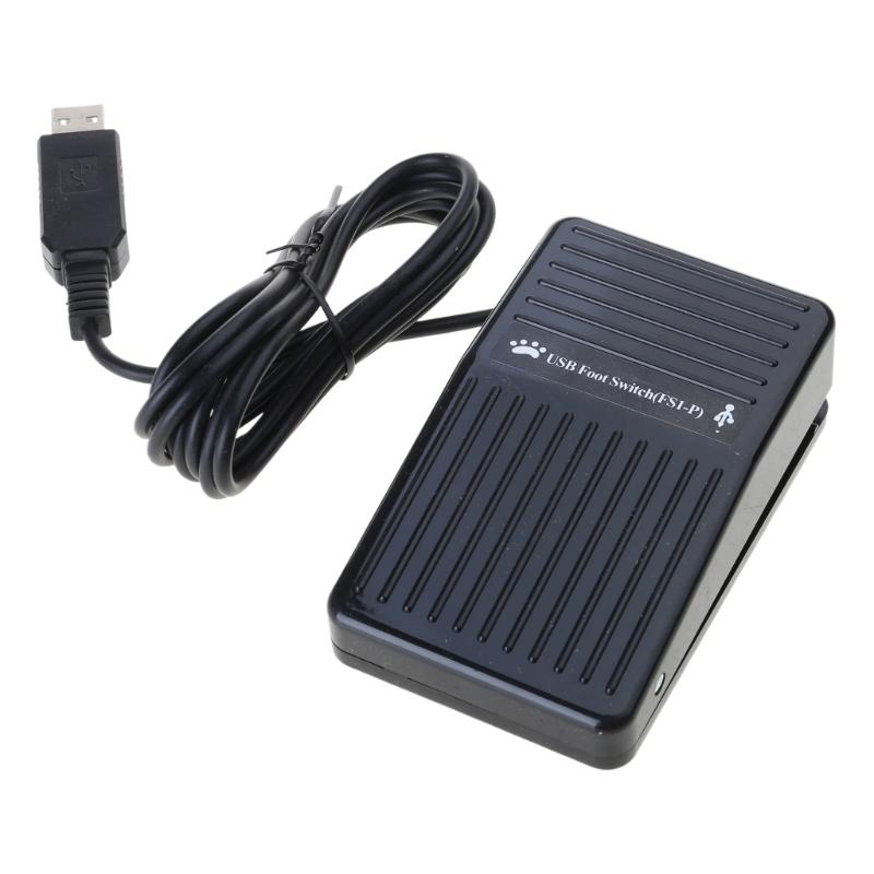 

High Responsiveness USB Foot Pedal Switcher USB Footswitch with Customizable Control for Video Editing and Gaming 1