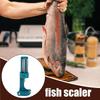 Electric Drill Fish Descaler Head Stainless Steel Blades Non Slip Cover Fish Scale Remover for Power Drill Fish Scale Remover