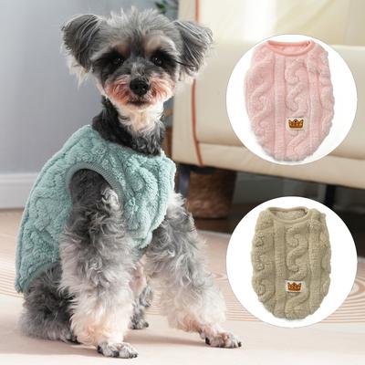 Warm Dog Clothes For Small Medium Dogs Cats Autumn Winter Outdoor Puppy Fleece Sweatshirt Schnauzer French Bulldog Pet Costume