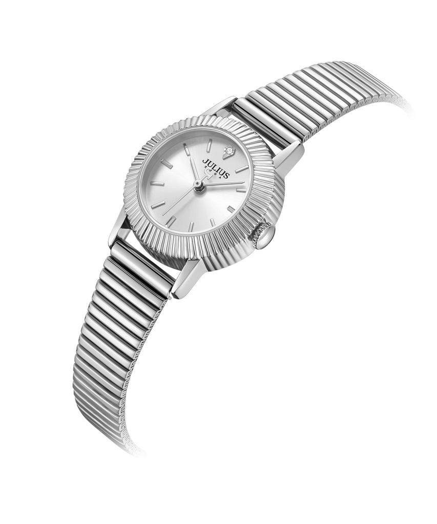 Jyullieoseu Ja-1568 Fluted Bezel Round Watch
