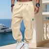 Autumn  Winter American Velvet Men's Loose Casual Sports Outdoor Multi-pocket Work Sleeves