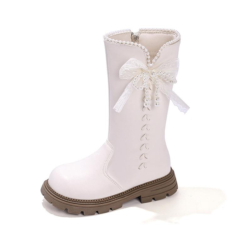 Girls' Shoes - Winter and Autumn Boots with Added Insulation, New Style, Children's Boots, Tall Boots