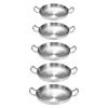 Convenient Double Handle Pans Pans Pans Steel Frying Cooking Pans