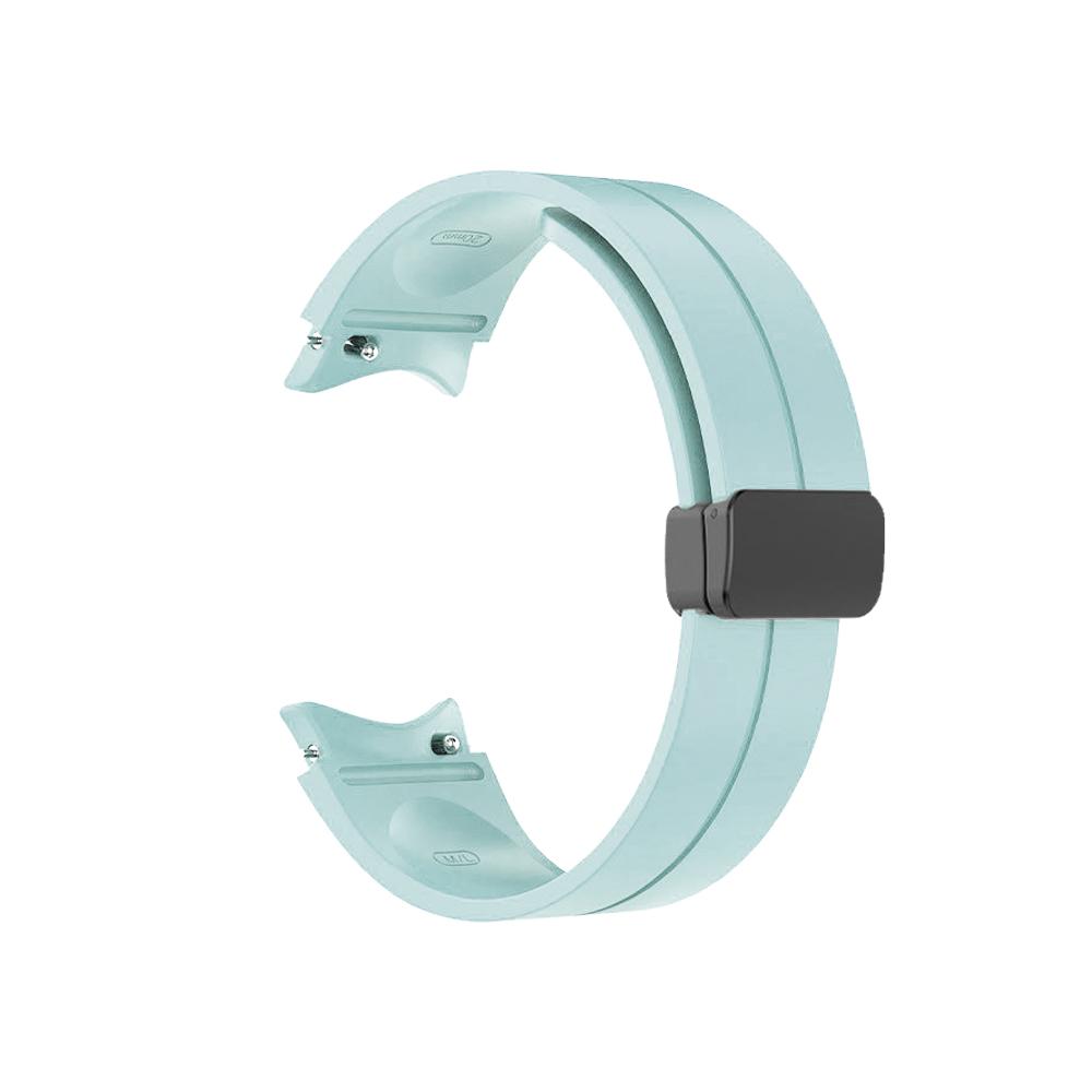 No Gap Silicone Strap For Samsung Galaxy Watch 6 5 4 40mm 44mm 5 Pro 45mm Magnetic Bracelet Band For Watch 6 4 Classic Watchband