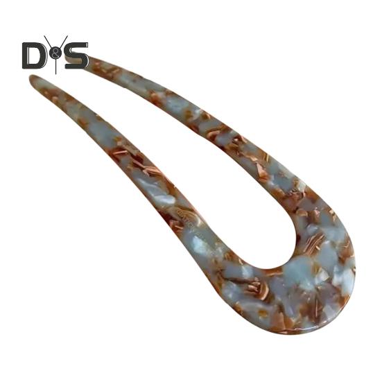Hair Stick Acetic Acid Lightweight U-Shaped Hairpin School Work Travel Hair Fork Women Hair Accessory