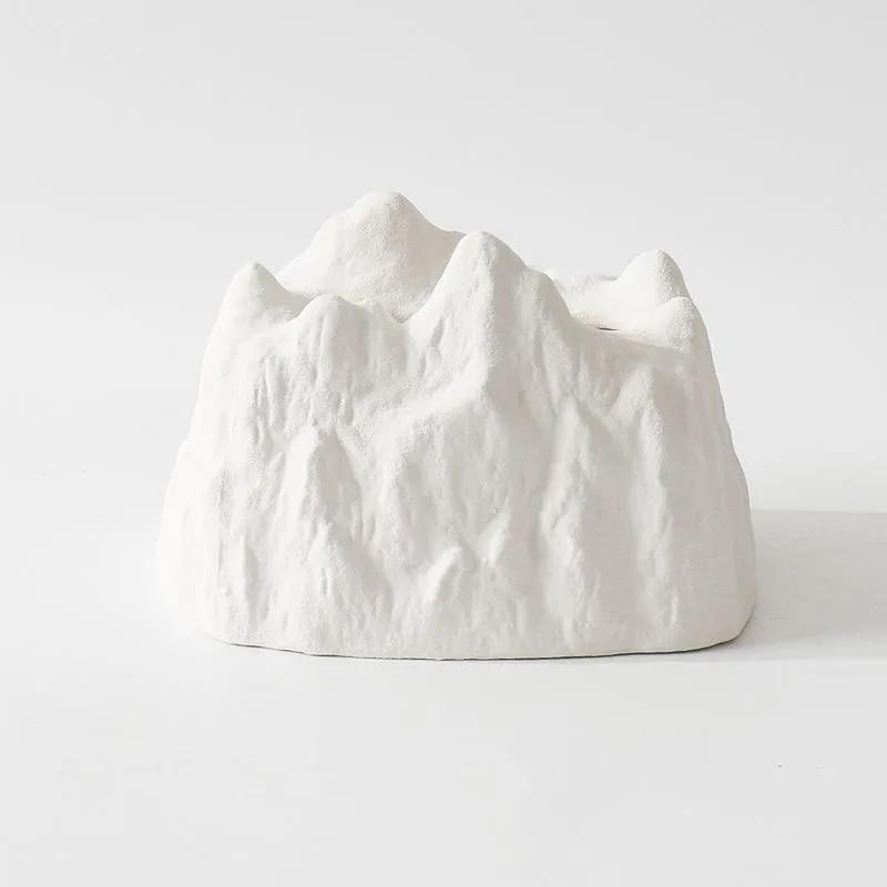 3Colors Creative Household Tea Table Retro Tissue Box Living Room Home Desktop Ceramic Paper Box Decorative Ornament