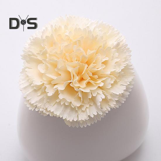 10 Pcs Artificial Carnation Flowers Handmade Faux Silk Flowers Fake Carnation Blooms for DIY Crafts Wedding Baby Showers Decorations