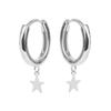 BOUCLES D'OREILLES ÉTOILE ARGENT 925