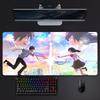 Sweet Romantic Anime Yyour Name Mouse Pad Large Gaming Mousepad With Stitched Edges Thickened Desk Mat Pc