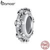BAMOER 925 Silver Vintage Cross Silicone Stopper Beads Fit Original Bracelet DIY Jewelry Accessories Bamoer Beads