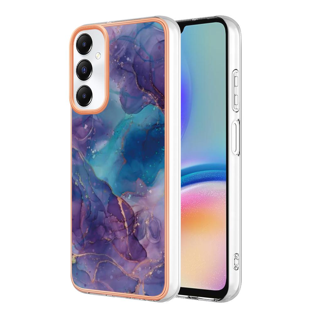 

YB IMD Series-16 Style-E For Samsung Galaxy A05s 4G Case 2.0mm TPU Electroplated Marble Phone Cover Purple