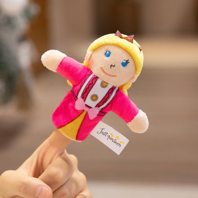 Милые плюшевые куклы-перчатки из серии «Сказочное королевство», Игрушки, Уютные мультяшные куклы-пальчики принца и принцессы, Забавные детские игровые реквизиты
