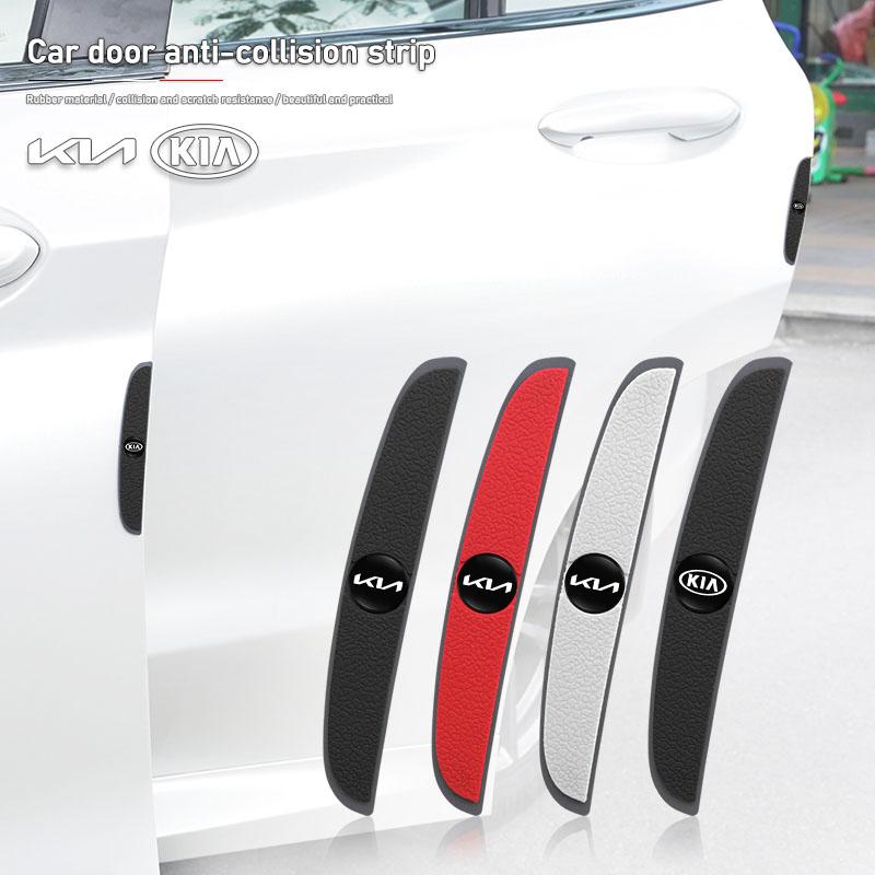 ATN3 Car Emblem Door Edge Anti Collision Strip Protector Sticker For KIA EV6 EV9 RIO Sorento Ceed Stinger Niro Soul K9 Cerato Stonic