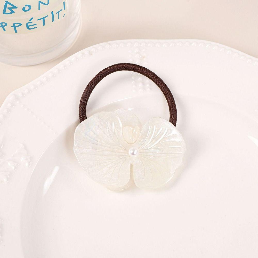 Korean Style Flower Duckbill Clip Acetic Acid Fresh Barrettes Cute Butterfly Orchid Hairpin  Women