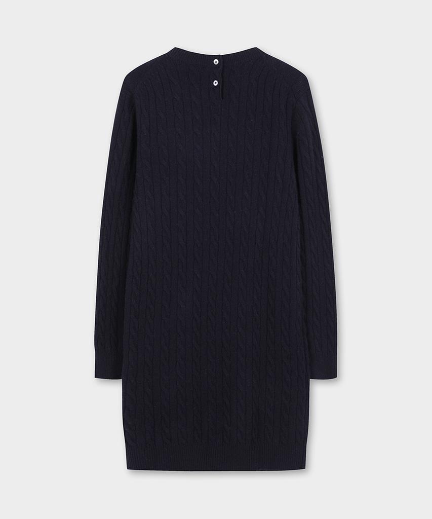 Brooks Brothers [Women'S] Wool Cable Dress (Navy) (Bbdzwb0002Qef)