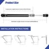 10" 10Lbs/45N Gas Spring Shocks Struts Lift Support for Hydraulics Piston Lid Stay Window Cabinet for Cabinet Door Tool Toy Box Lid