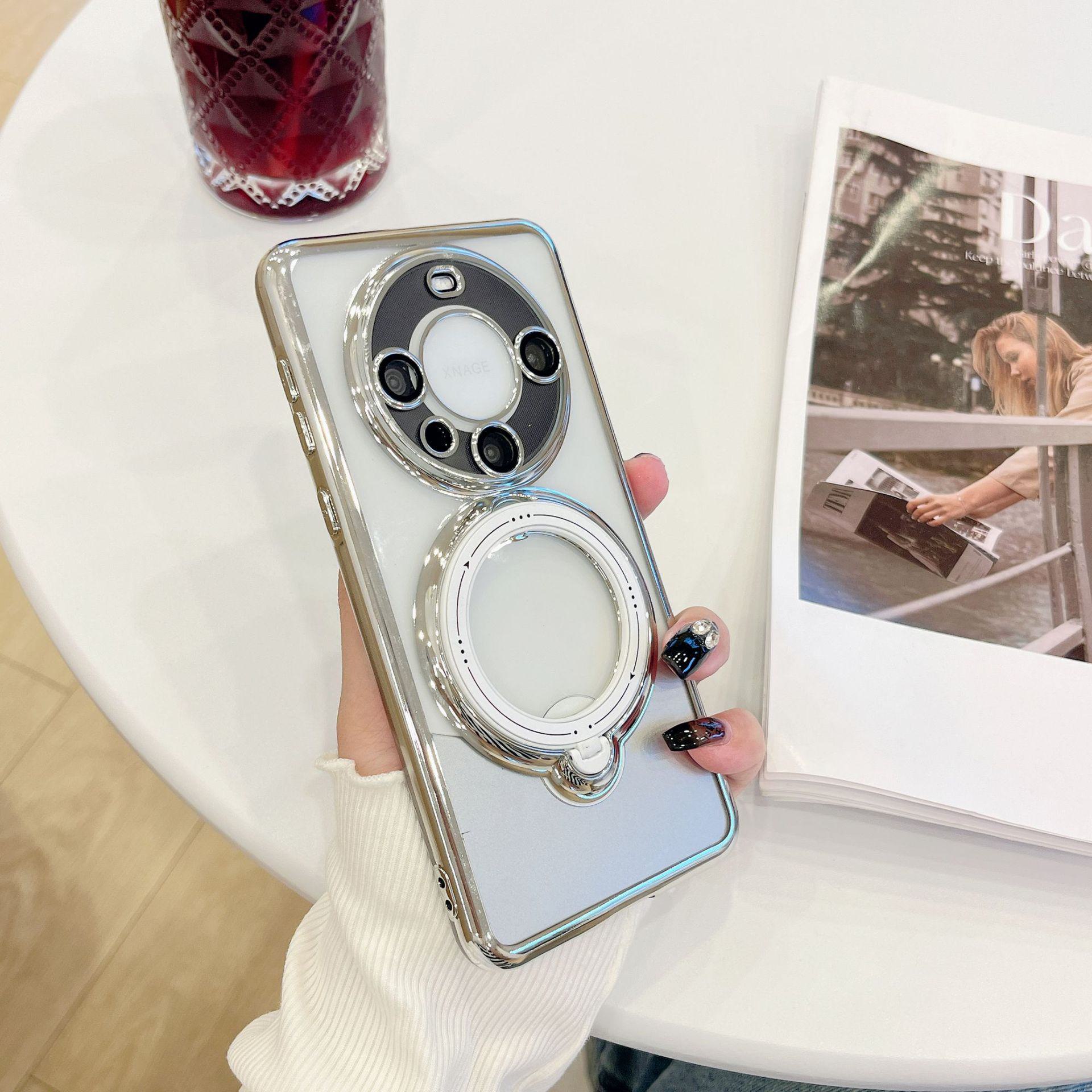 

Магнитный держатель для чехлов Samsung S23 Ultra, A54, OPPO A17 с пленкой для линз и прозрачным дизайном Samsung A52 4G/5G