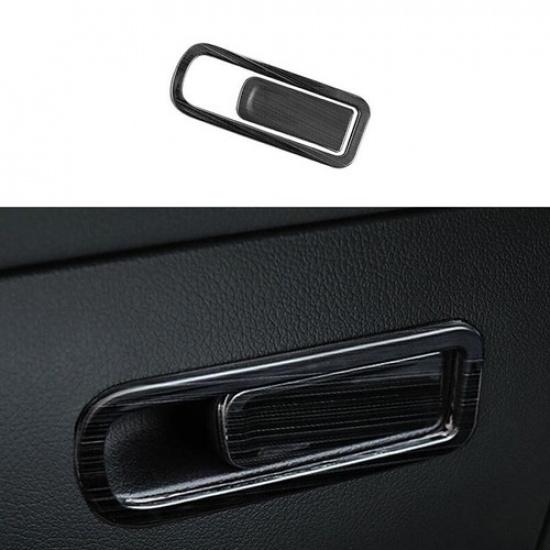 Trim For Benz GLA W156 -22 Co-Pilot Storage Box Handle Panel Titanium Black