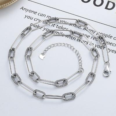 Řetízkový náhrdelník 925 Sterling Silver Glitter N333 Řetízkový náhrdelník