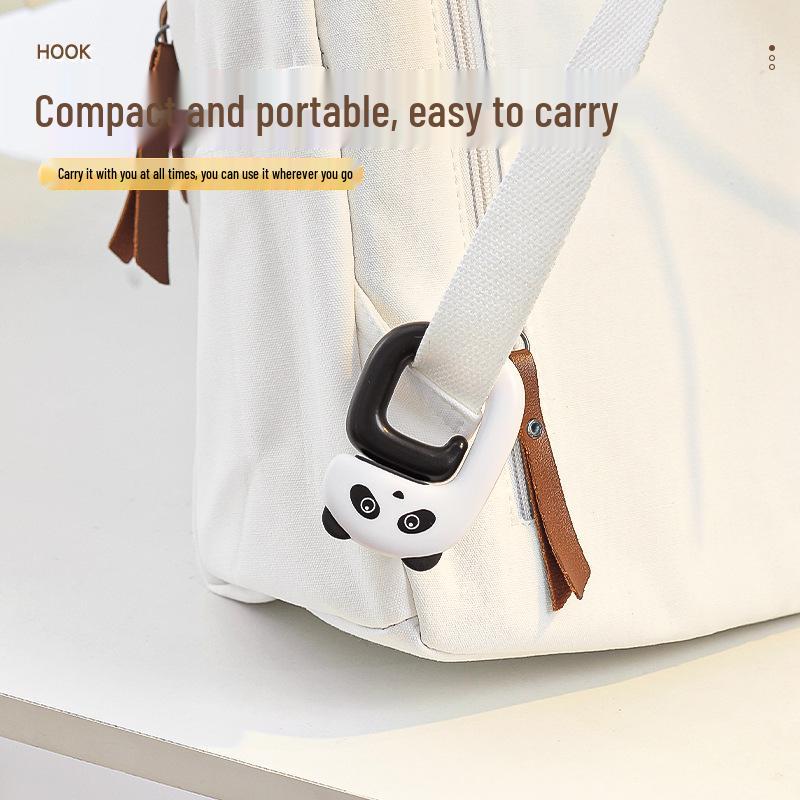 Detachable No-Drill Folding Backpack Hook for Desk Edge