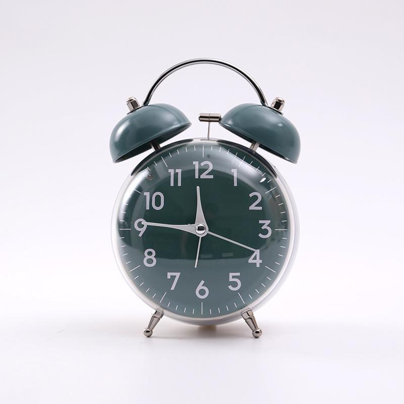 Classic Quartz Student Alarm Clock With Dual Bells For Home And Office Use