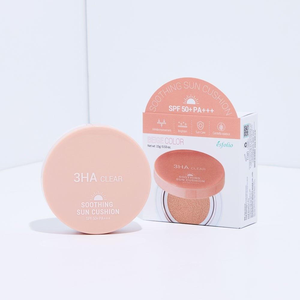 3HA 3HA Tone-Up Moisturizing Sun Cushion SPF50+ PA+++ Beige [Calming Mist Free]