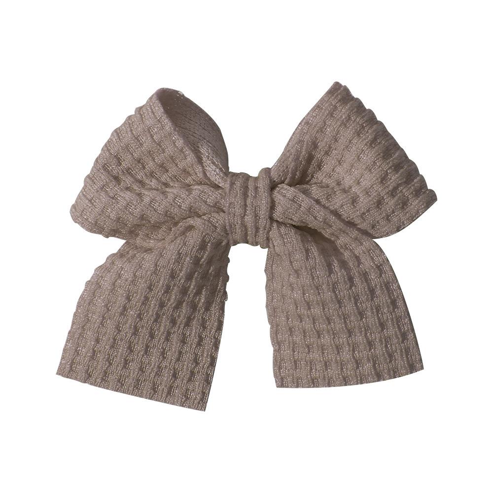 Popular Handmade Fabric Bow Hair Clips for Girls - Macaron Duckbill Style