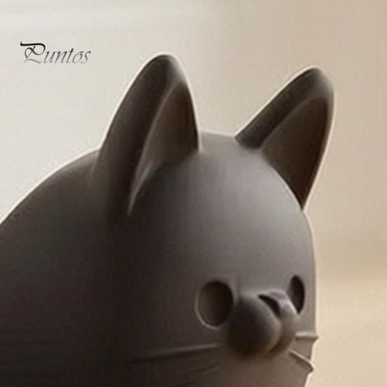 Wear Resistant Door Stop 3D Printed Lying Cat Doorstop, Decorative Kitten Stopper Wedge, Animal Anti-slip Floor Carpet Doorstop for Home Living