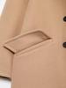 2023 Autumn/Winter Women's European-American Double-Breasted Mid-Length Loose Coat