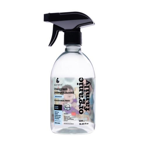Natural Universal Cleaner FRAGRANCE FREE Unscented Purenn Organic Family 0.5 L
