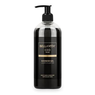 Gel douche rafraîchissant Luxury CEO MAN Body Wash pour un nettoyage en profondeur, une hydratation et une peau nourrie à l'aloe vera et au charbon actif 500 ml