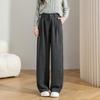 Damen High-Waist Weitbein Freizeithose