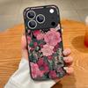 Retro Flowers Black Rose Print Case For iPhone 17 18 Pro Max Magnetic For Magsafe Slim Hybrid Matte Cover For iPhone 16 15 14 13 Pro Max 17E