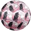 1pc Black White Horses Theme Soccer Ball Football, Size 5, Lightweight PVC, Outdoor Training Soccer Ball,Gift C6564