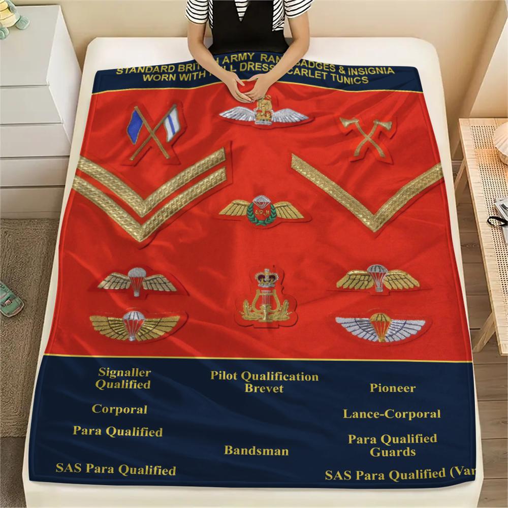 

1PC Soldier Print Flannel Blanket, High quality Comfortable for All Seasons, Home Decor, Warmth and Comfort, Perfect for Christmas Gifts169 80cm x 120cm