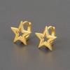 Simple and Versatile Five-pointed Star Ear Buckle Women's Personality Niche Temperament Fashion Daily Stud Earrings Design Sense Earrings