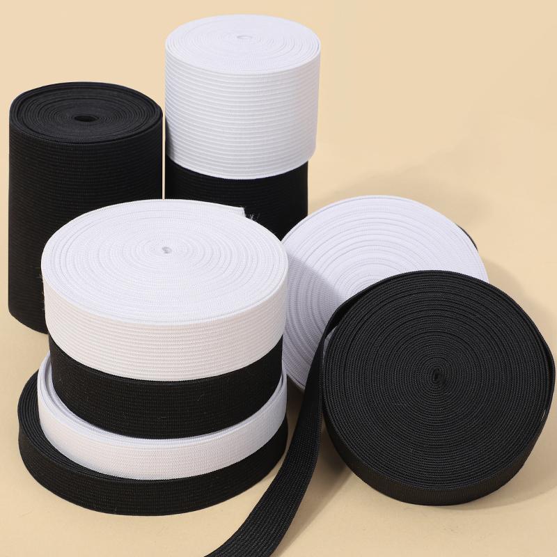 High Elasticity Knit Flat Elastic Band Stretch Strap 0.6-5cm Wide for Sewing DIY Garment Trousers Bags Accessories