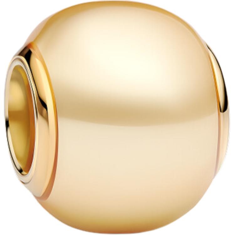 Pandora Gold Round 925 Silver Jewelry Accessories Unisex Accessories Yellow 763781C01 Yellow